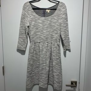 Maison Jules Textured Space Dye Skater Dress Med